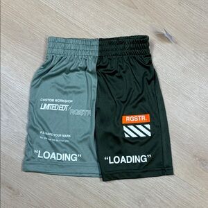 NWT RGSTR Two Tone Green Active Shorts Boy’s 5/6
